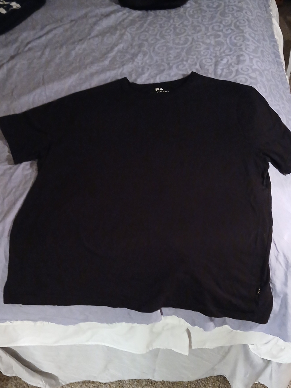 100% Organic Cotton Classic Black Men’s Crew Neck T-Shirt